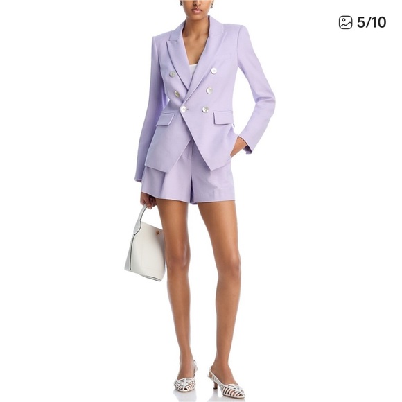 New with Flaw: Veronica Beard Lavender Dickey Jacket Blazer Size 6 - Picture 5 of 16
